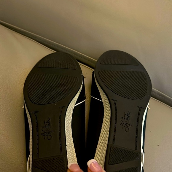 NWOB Life Stride Matisse Peep Toe Low Wedges Size 6.5M. Black/White - Sooo Cute! - Picture 6 of 6